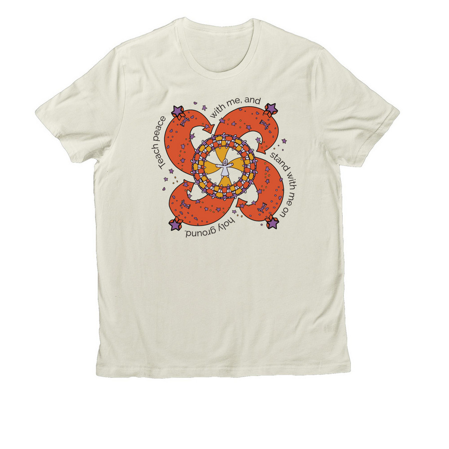 Teach Peace Apparel Collection, a White Sand Allmade Organic Cotton Unisex Tee