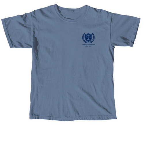 Crim Law - Lawyer Energy, a Blue Jean Comfort Colors Unisex Tee