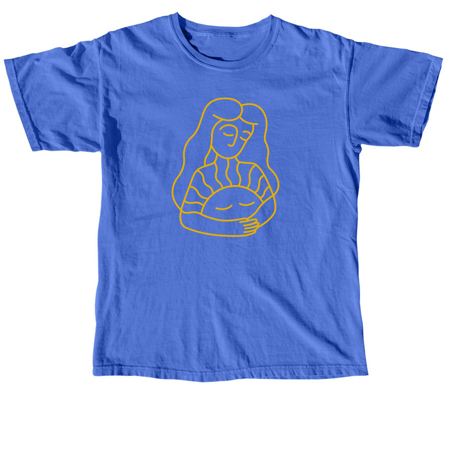 Sol Woman (Mustard), a Flo Blue Comfort Colors Unisex Tee