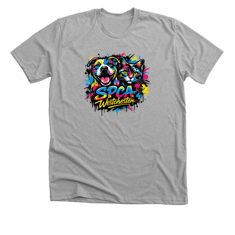 SPCA Street Art&nbsp;, a Athletic Heather Premium Unisex Tee