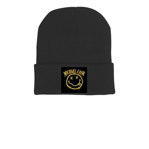 Michael Cash.. Beanies!? ?AVAILABLE NOW ?&nbsp;, a Black Printed Cuffed Beanie