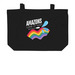 Amazons Like It Wet Tote, a Black Large Organic Cotton Tote Bag