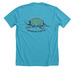 Year of the Snapping Turtle, a Heather Aqua Premium Unisex Tee (back-view)