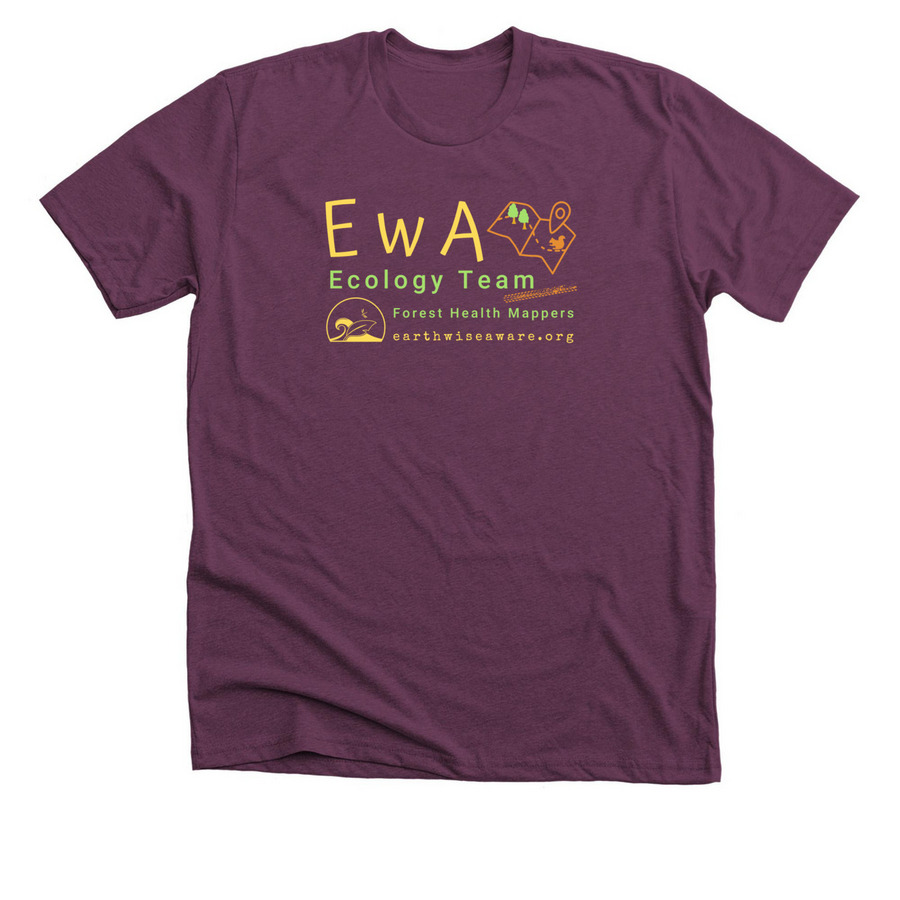 Forest Health Mappers, a Heather Maroon Premium Unisex Tee