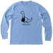 BRANTOSAURUS, a Heather Carolina Blue Premium Long Sleeve Tee