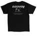 KENNEDY ROCKER - WHITE INK, a Black Classic Unisex Tee (back-view)
