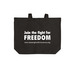 New England Innocence Project Tote Bag, a Deep Black Cotton Canvas Tote Bag (back-view)