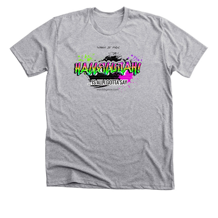 Hallelujah! Merch, a Athletic Heather Premium Unisex Tee