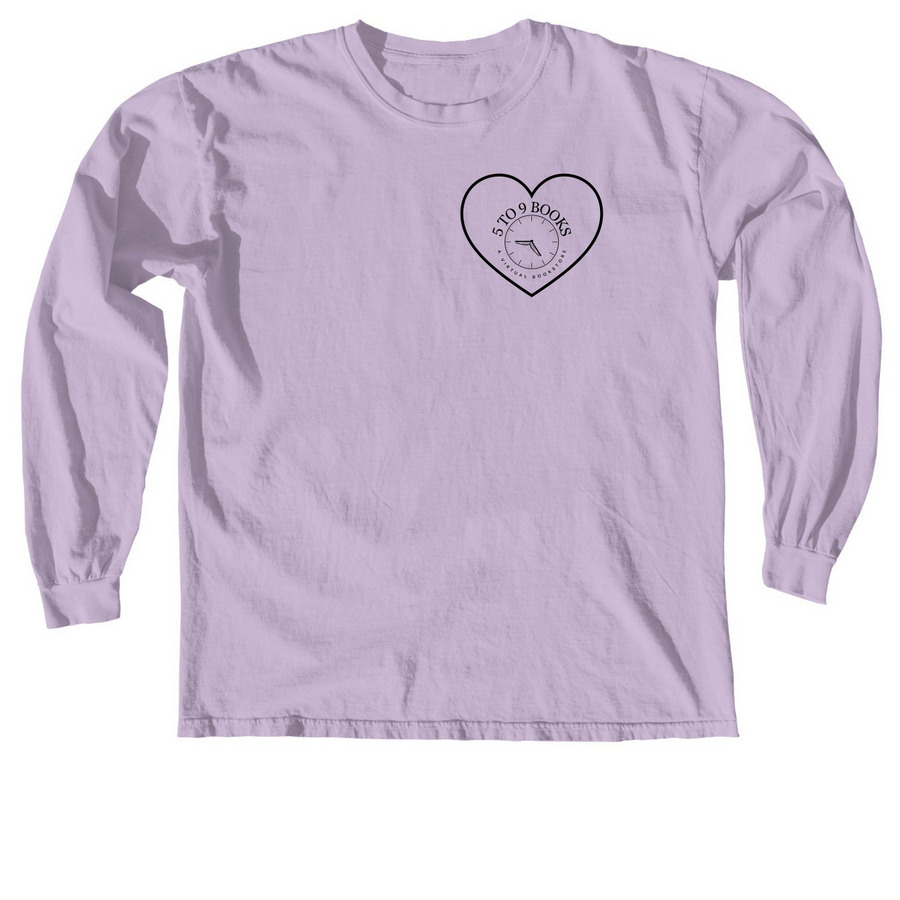 Bibliophile, a Orchid Comfort Colors Long Sleeve Tee