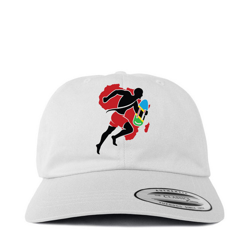 Men's White Cap, a White Printed Classic Baseball Cap