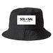 Sol + Sal Bucket Hat, a Black Printed Bucket Hat