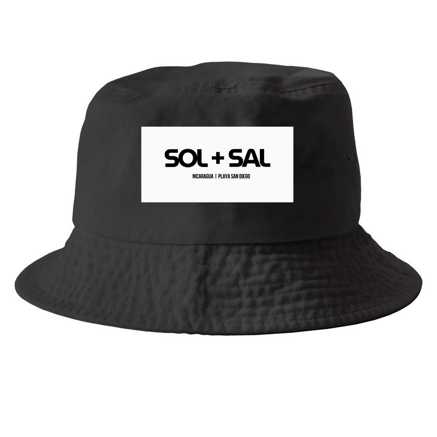 Sol + Sal Bucket Hat, a Black Printed Bucket Hat