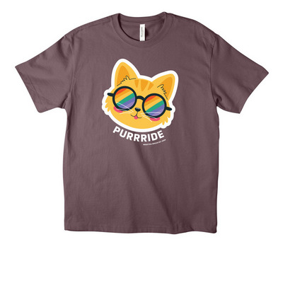 PURRRIDE, a Purple Storm Unisex Heavyweight Tee