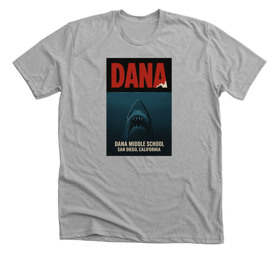 Take a Bite out of 2025!, a Athletic Heather Premium Unisex Tee