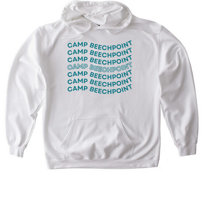 Camp Beechpoint Apparel, a White Gildan Softstyle Pullover Hoodie