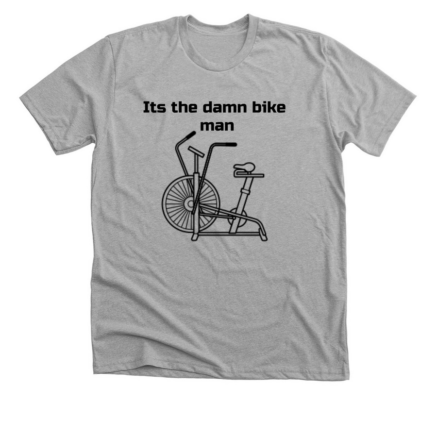 Full Tilt Bike, a Athletic Heather Premium Unisex Tee