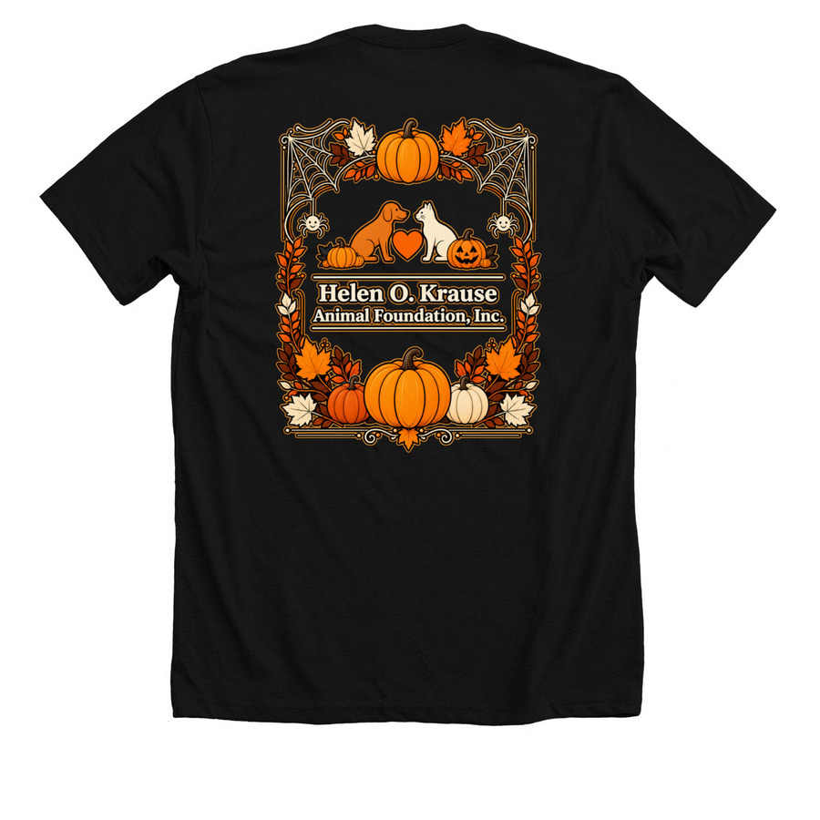 Halloween Shirts Design 2, a Solid Black Blend Premium Unisex Tee (back-view)
