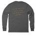 The Greatest Maxwells Team, a Aluminum Grey Allmade Eco Triblend Long Sleeve Tee (back-view)
