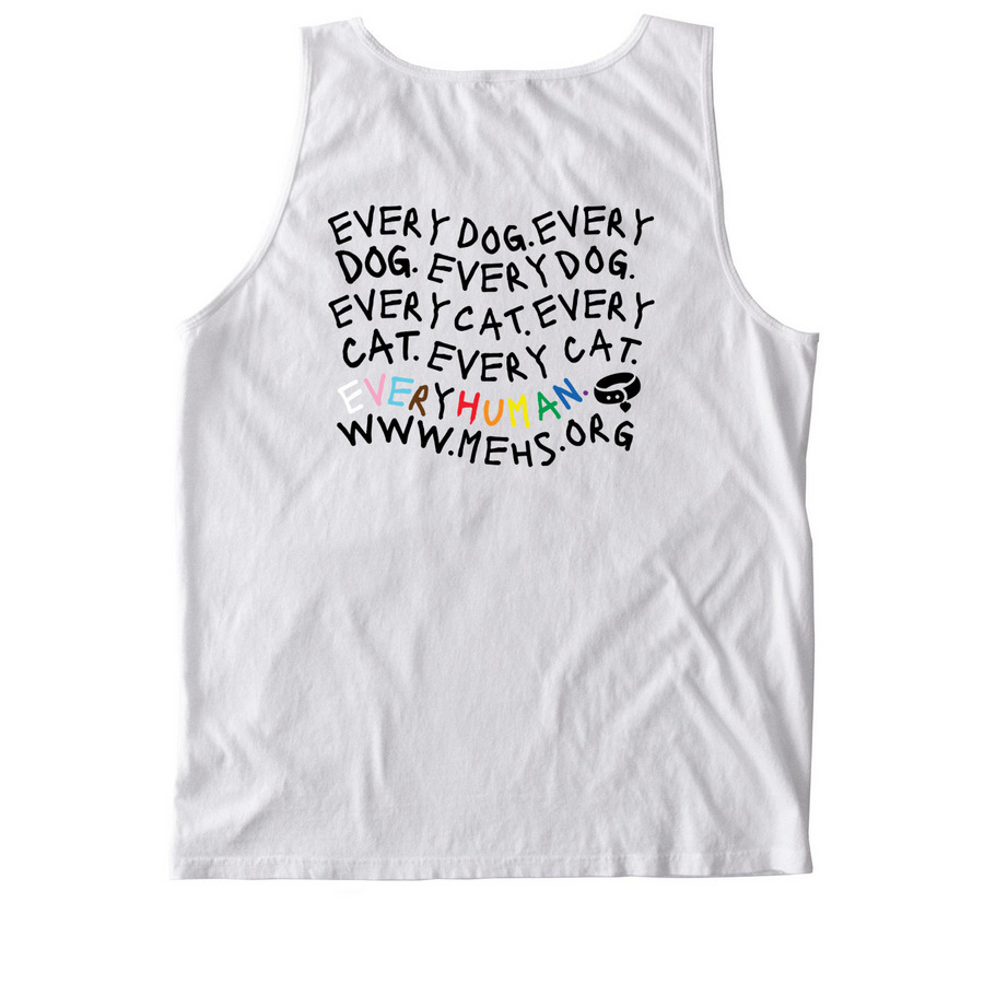 Pride 2024 - Every Pet & Person. Period., a White Comfort Colors Tank Top (back-view)