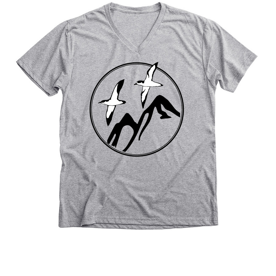 'A'o & 'Ua'u Shirt 2, a Athletic Heather Premium V-Neck Tee