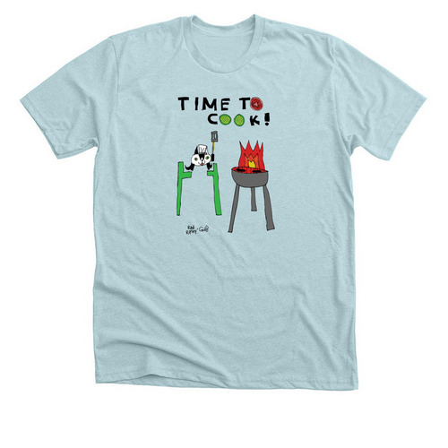 Grillmaster Shirt, a Heather Ice Blue Premium Unisex Tee