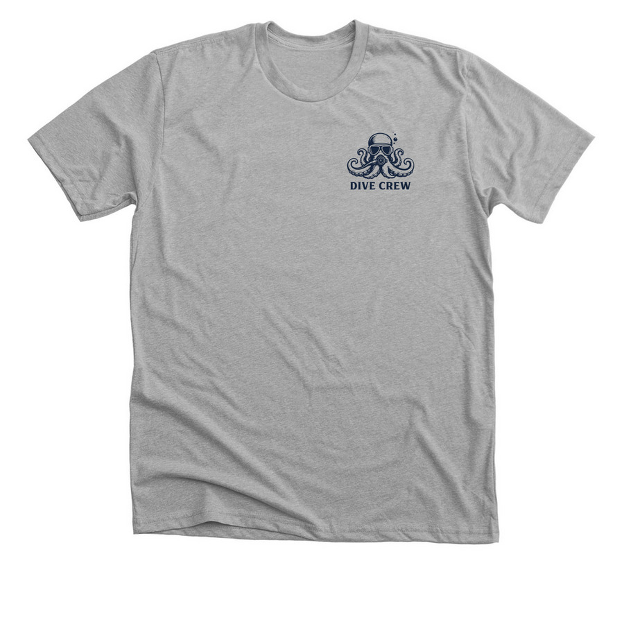 Unisex Navy Logo, a Athletic Heather Premium Unisex Tee