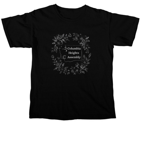 Washington State, a Black Comfort Colors Unisex Tee