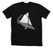 Sturgeon Sloop Shirts, a Solid Black Blend Premium Unisex Tee