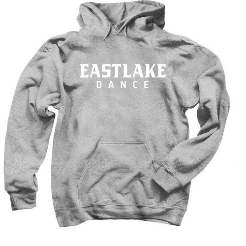 Eastlake Dance - Logo (white), a Sport Grey Pullover Hoodie