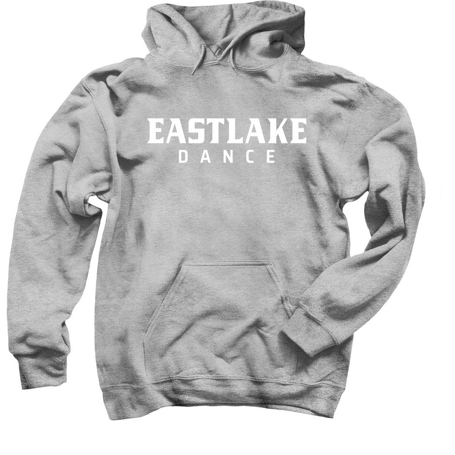 Eastlake Dance - Logo (white), a Sport Grey Pullover Hoodie