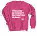 YWCA Madison Co-Created Values (Staff), a Heliconia Crewneck Sweatshirt