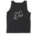 La Familia Apparel, a Black Comfort Colors Tank Top (back-view)