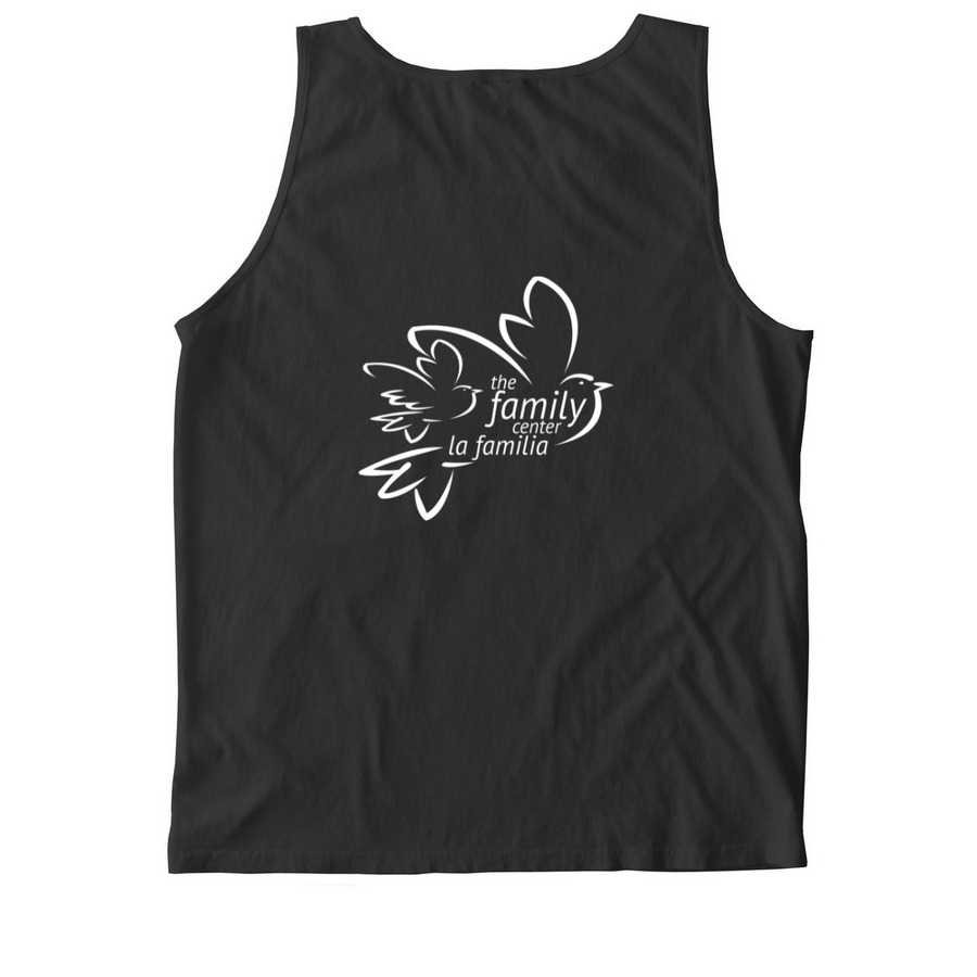 La Familia Apparel, a Black Comfort Colors Tank Top (back-view)