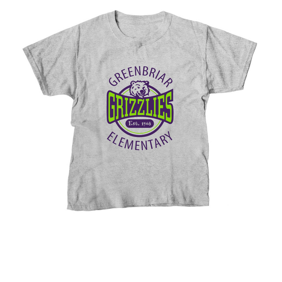 Grizzlies Spirit Shirt, a Sport Grey Youth Unisex Tee