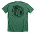 Pot-Stirring Expert Reporting for Duty, a Heather Grass Green Premium Unisex Tee (back-view)