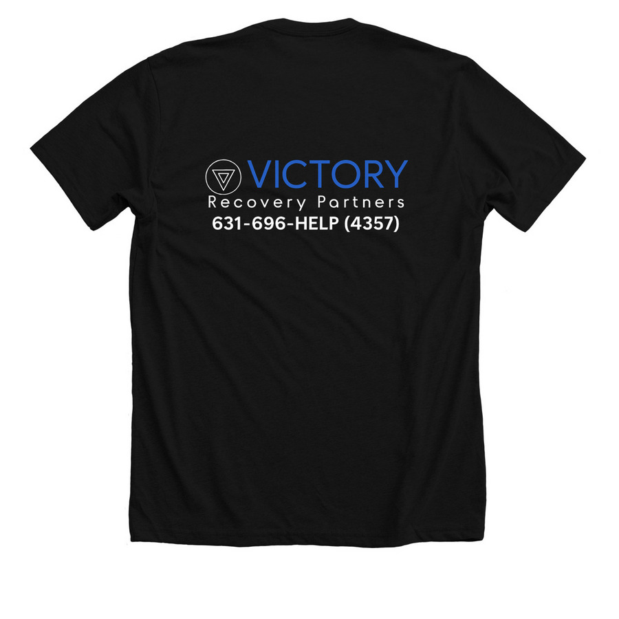 VRP Vibes, a Solid Black Blend Premium Unisex Tee (back-view)