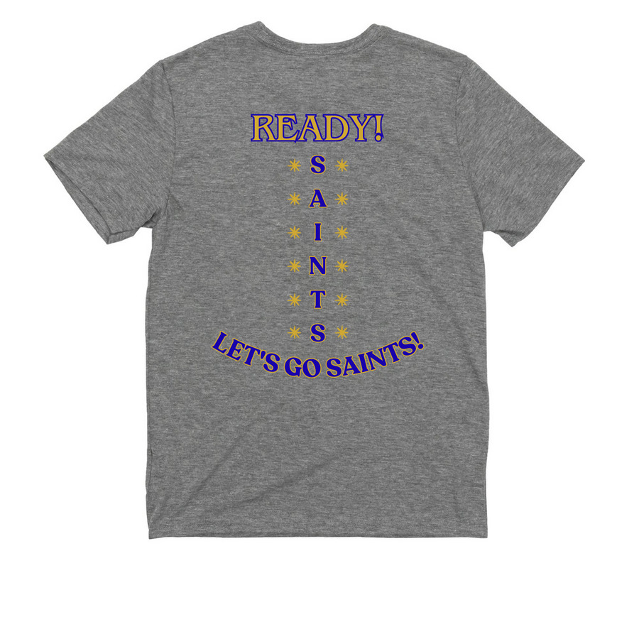 North Elementary School Shirt Fundraiser, a Aluminum Grey Allmade Youth Eco Triblend Tee (back-view)