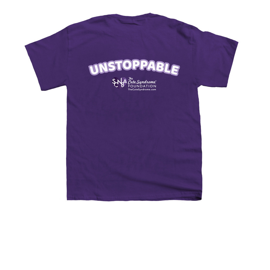 2026 Awareness - Youth & Adult Shirts, a Purple Youth Unisex Tee (back-view)
