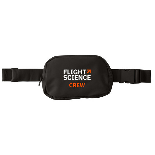 Flight Science Hip Pack, a Deep Black Matte Hip Pack