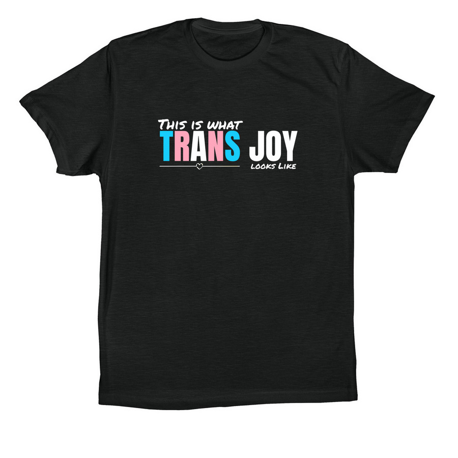 Trans Joy, a Vintage Black Premium Cotton Tee