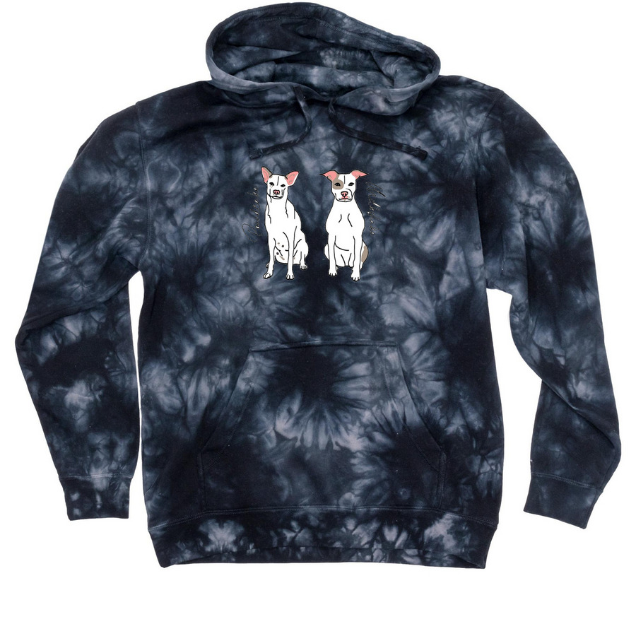 P&M Extended Collection, a Black Tie Dyed Pullover Hoodie