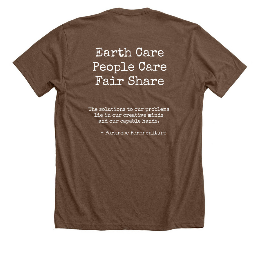 Permaculture, a Heather Brown Premium Unisex Tee (back-view)