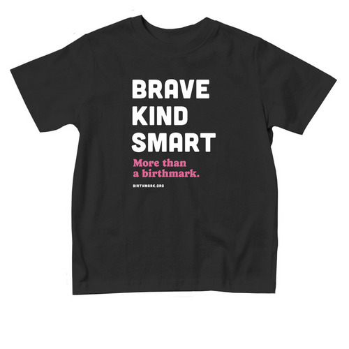 Brave Kind Smart White - Toddler, a Black Toddler Tee