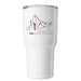 PWB Classic Logo Tumbler, a White Insulated Tumbler