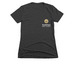 Vertical FBC Logo, a Charcoal Women's Slim Fit Tee