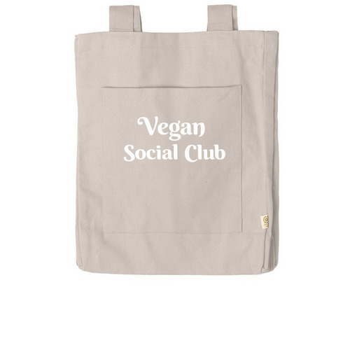 Vegan Social Club Tote, a Pumice Reclaimist Everywhere Tote Bag