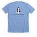 Vet Bills, a Heather Carolina Blue Premium Unisex Tee (back-view)