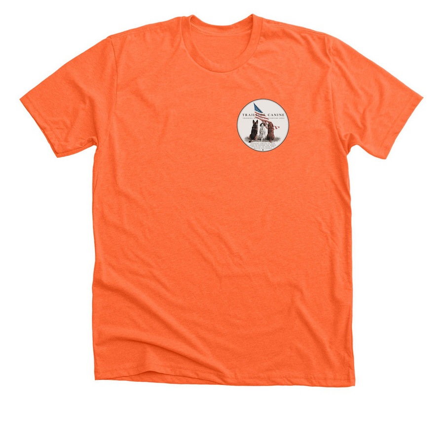 TC America 250 Logos&nbsp;, a Heather Orange Premium Unisex Tee