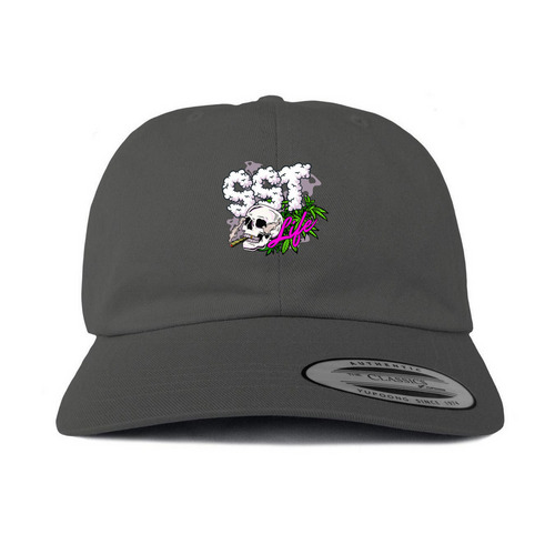 SSTLife - Hats - Deadhead, a Dark Gray Printed Classic Baseball Cap