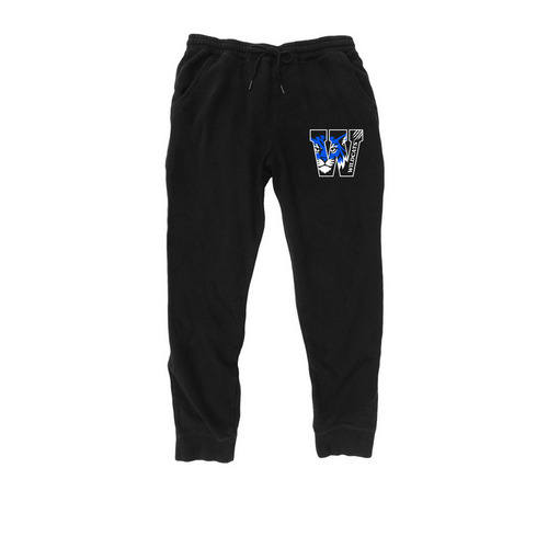 Wildcats Adult Joggers, a Black Midweight Fleece Joggers